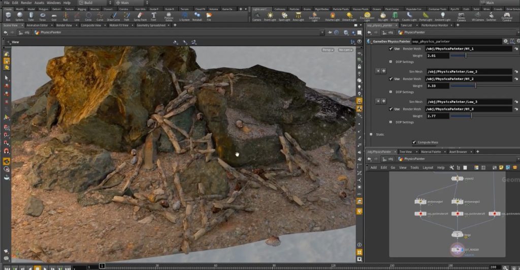 Physics Painter in Houdini