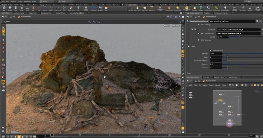 Physics Painter in Houdini