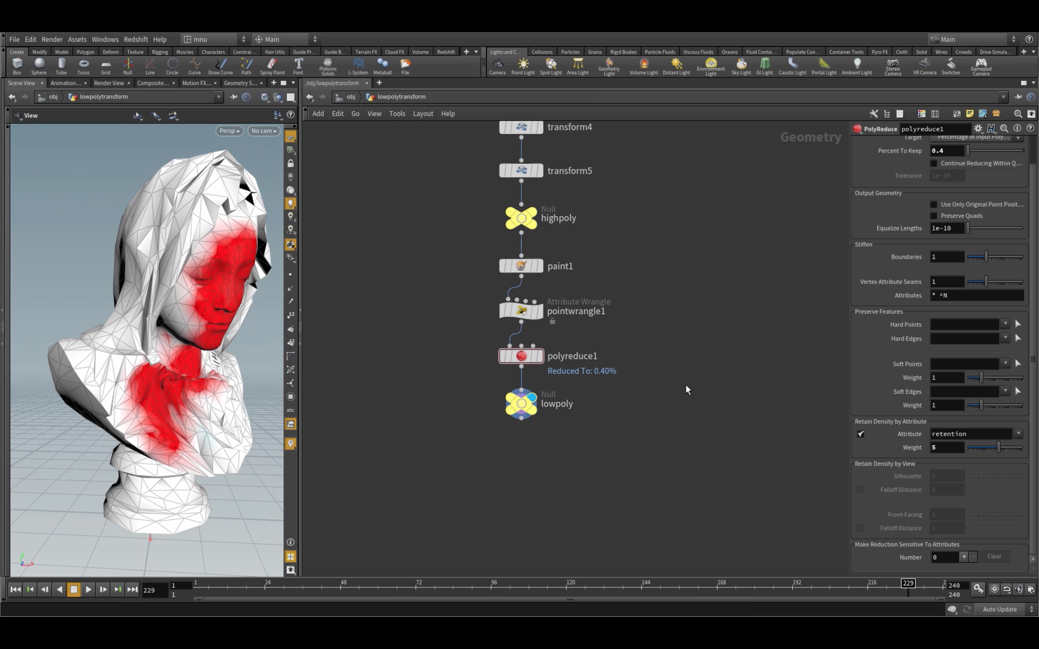 Tutorial: Low Poly Transform in Houdini