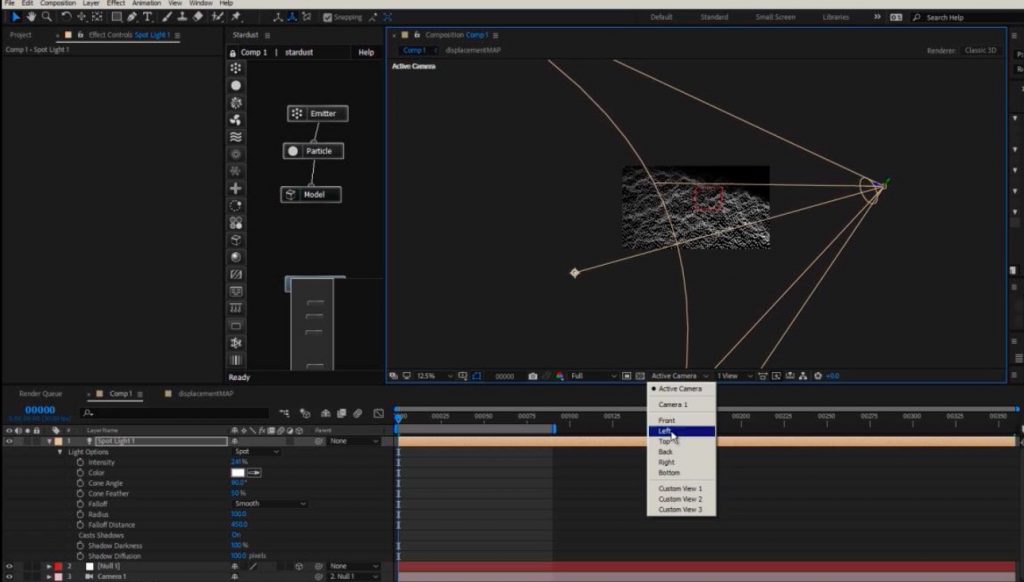 Create a displaced voxel landscape with Stardust