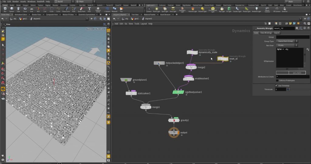 Scaling bullet solver Houdini