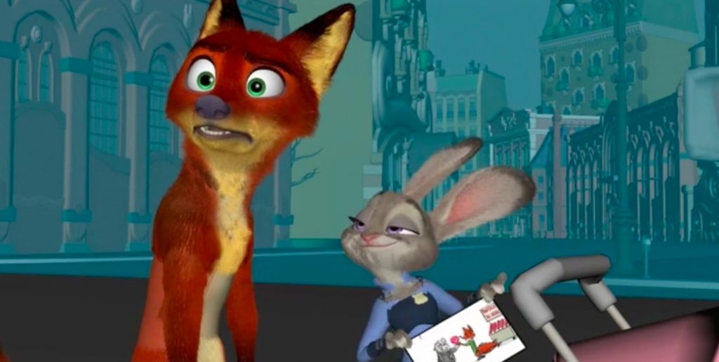 Zootopia Deleted Scene Shot Progression