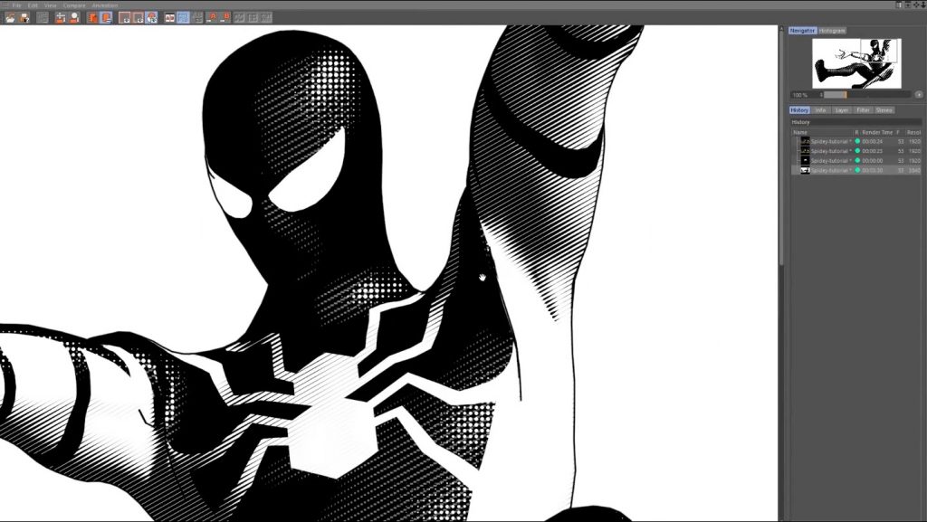 Spider-Man Texture in C4D Standard Render