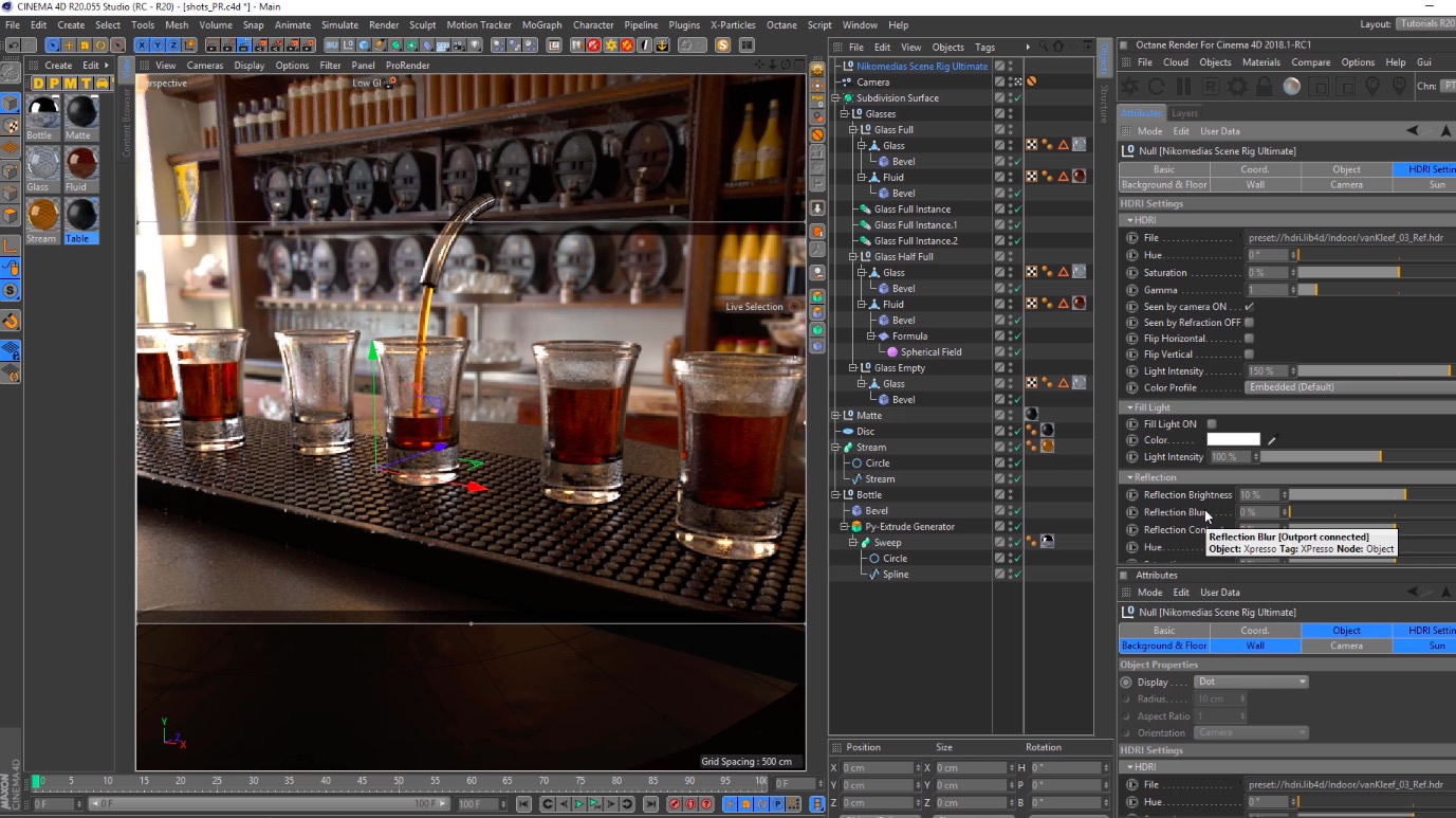 Shots in cinema 4D