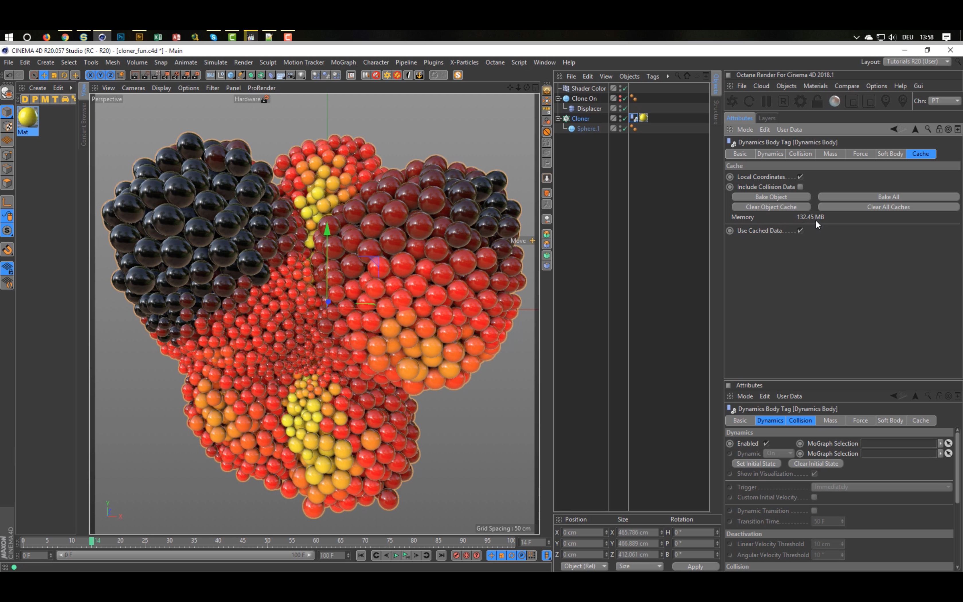 Cinema 4D Tutorial: Animated Spheres Madness