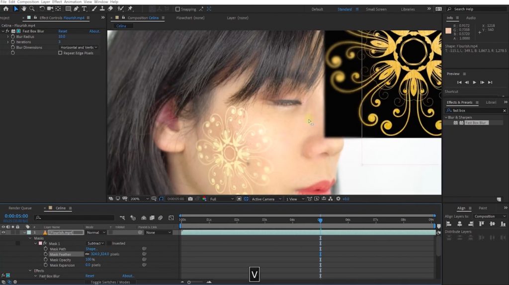 Tracking Scars & Digital Makeup with Mocha Pro and After Effects