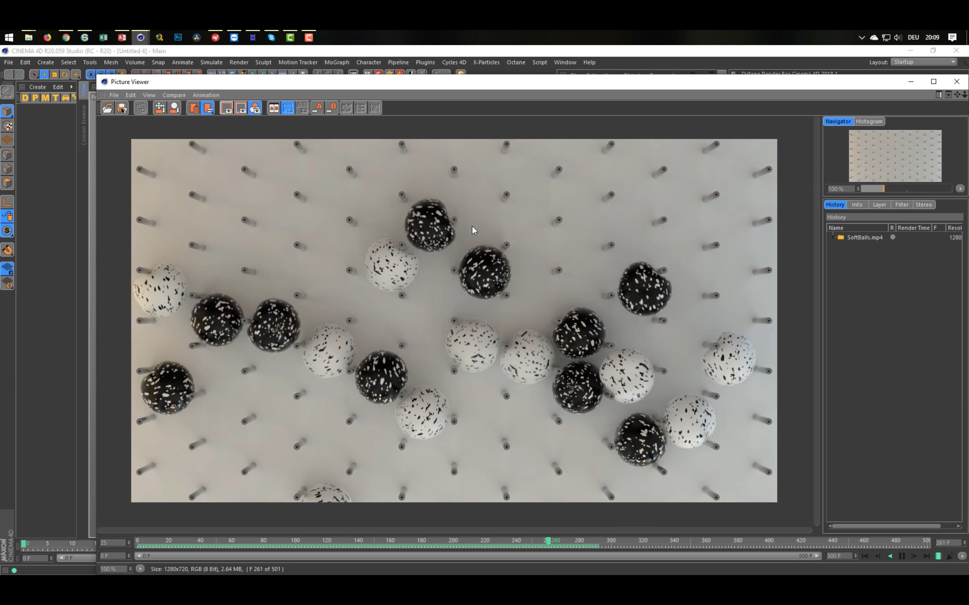 Cinema 4D Tutorial: Softballs Animation