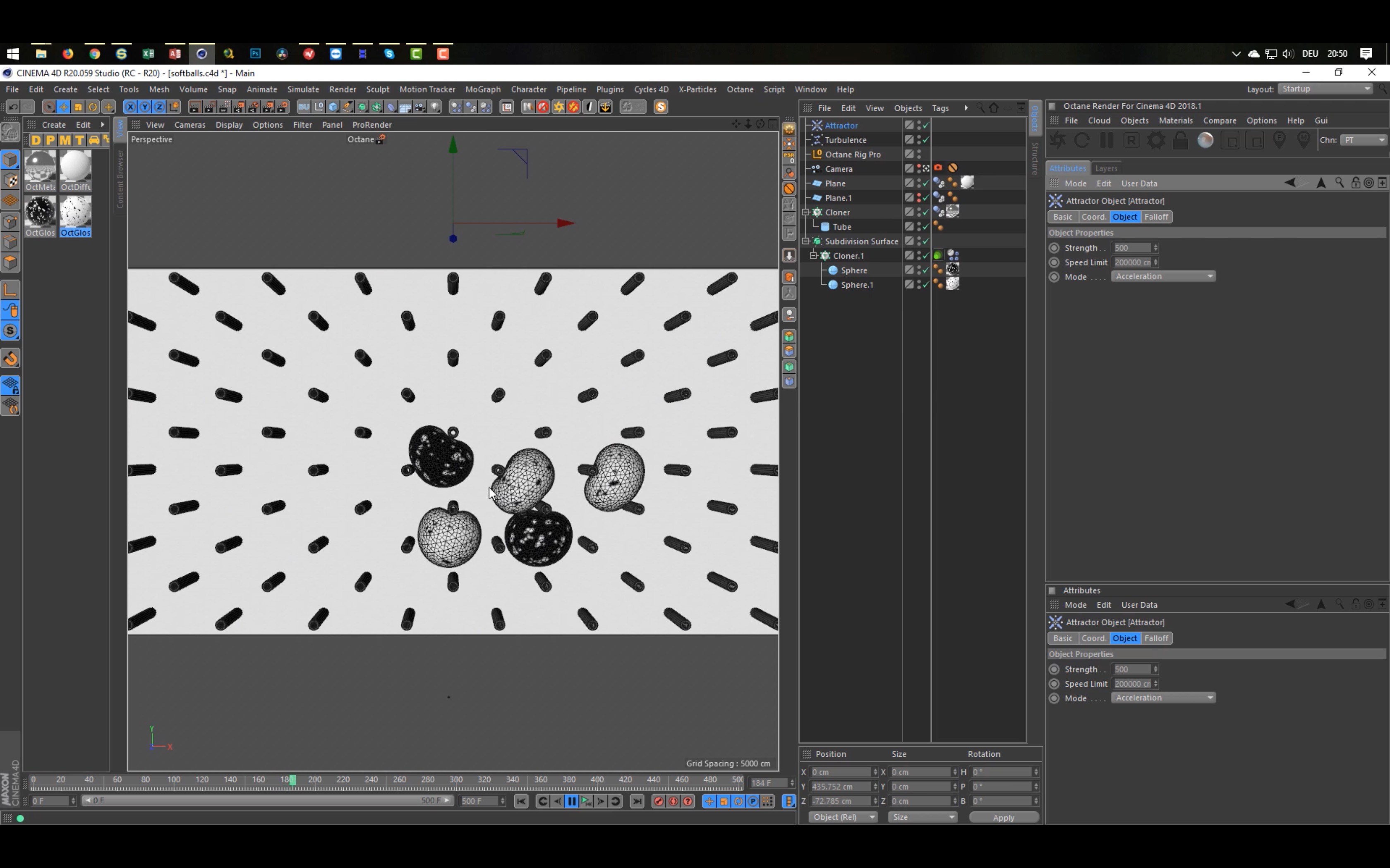 Cinema 4D Tutorial: Softballs Animation