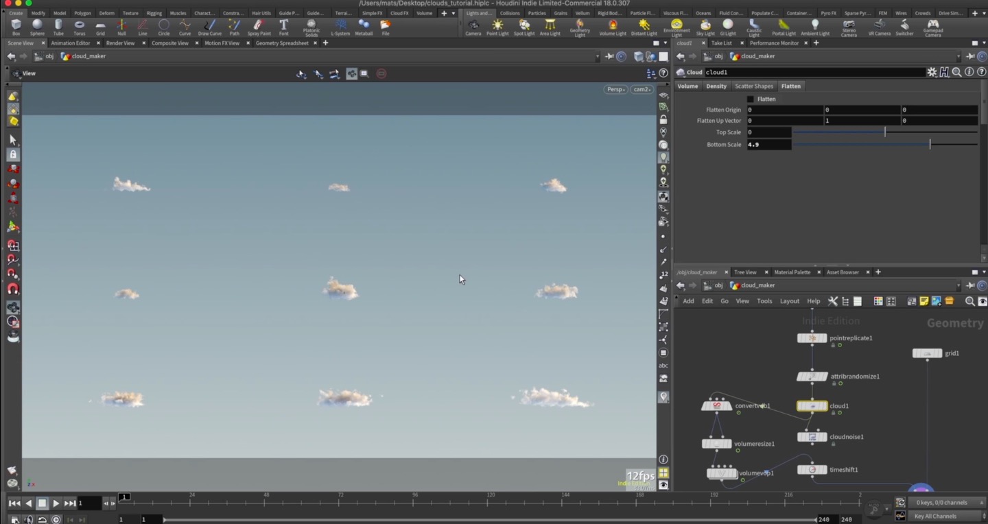 Cloud Generation in Houdini