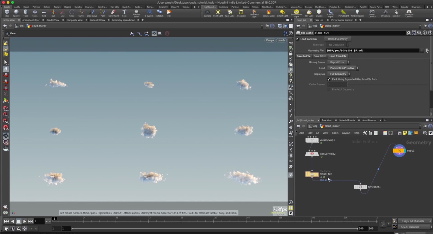 Cloud Generation in Houdini