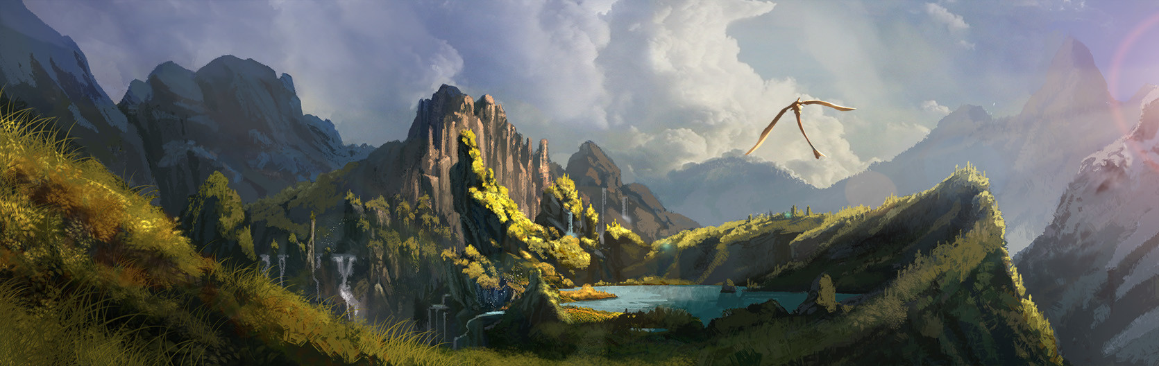 How to train your dragon Concept Art by Nicolas Weis