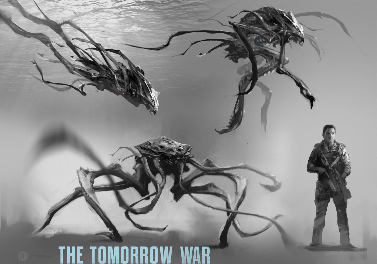 Tomorrow's War Early sketches by Framestore Art Department